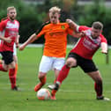 Wearside League action between Farringdon Detached and Boldon CA (orange).
