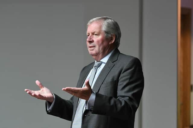 Brendan Foster, founder of the Great North Run, on a visit to The Word in South Shields in 2018