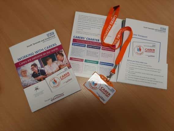 Carers can be issued with a passport to identify them to Trust staff.