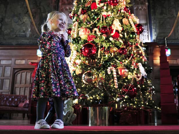 Christmas at Bamburgh Castle. Photograph: Stuart Boulton.