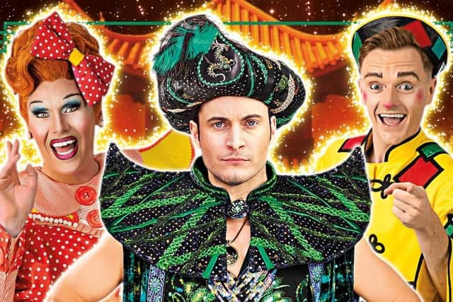 Gary Lucy, centre, will join the cast of Aladdin