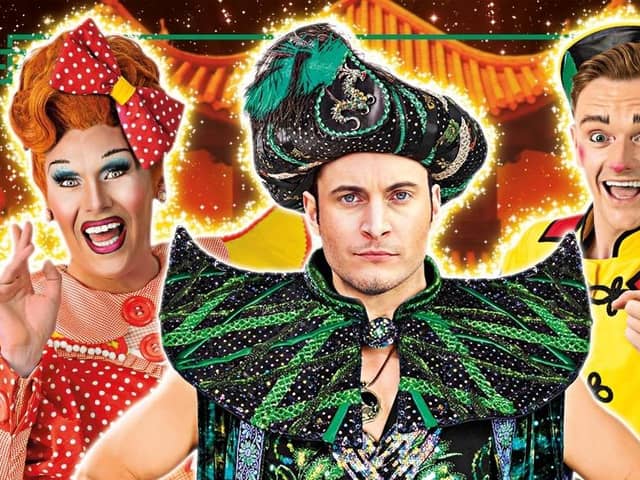 Gary Lucy, centre, will join the cast of Aladdin