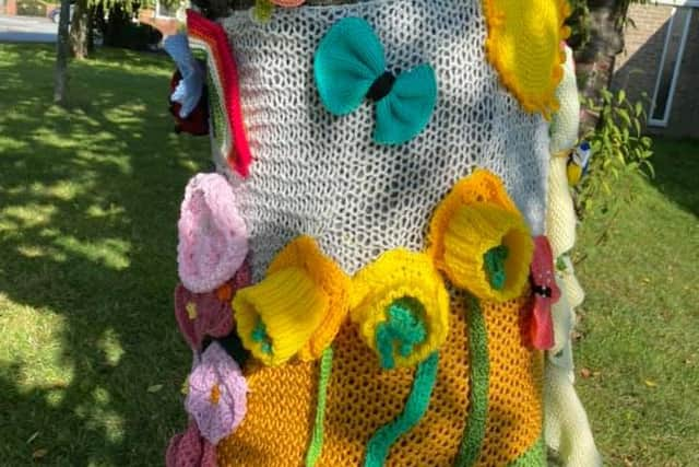 The knitwear keeping the York Road tree warm has put a smile on the faces of passers-by.