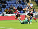Patrick Roberts scores for Sunderland against Reading.
