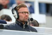 Former Sunderland player Michael Gray is seen on the stand prior to the Barclays Premier League match between Newcastle United and Tottenham Hotspur at St James' Park on May 15, 2016 in Newcastle, England.