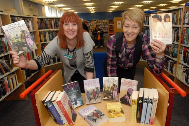 Julia Robinson and Lindsay Casselden were right behind National Libraries Day at the Central Library in South Shields in 2012.