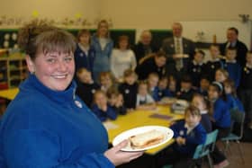 Get your teeth into a bacon butty, just like they were doing at Simonside Primary School in 2006.