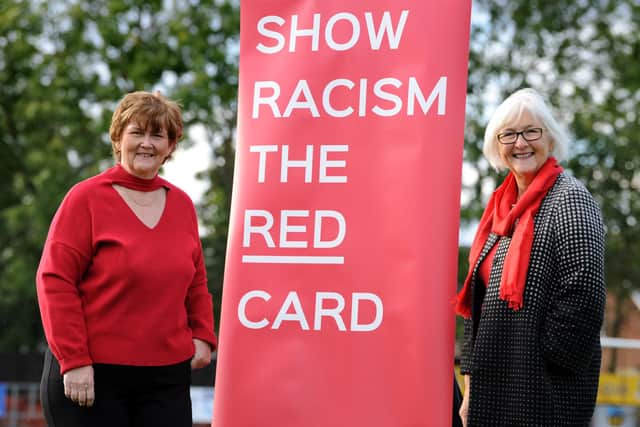 South Tyneside Council Leader, Cllr Tracey Dixon, and Deputy Leader, Cllr Joan Atkinson, are both supporting Show Racism the Red Card, as the charity reaches quarter-century milestone.