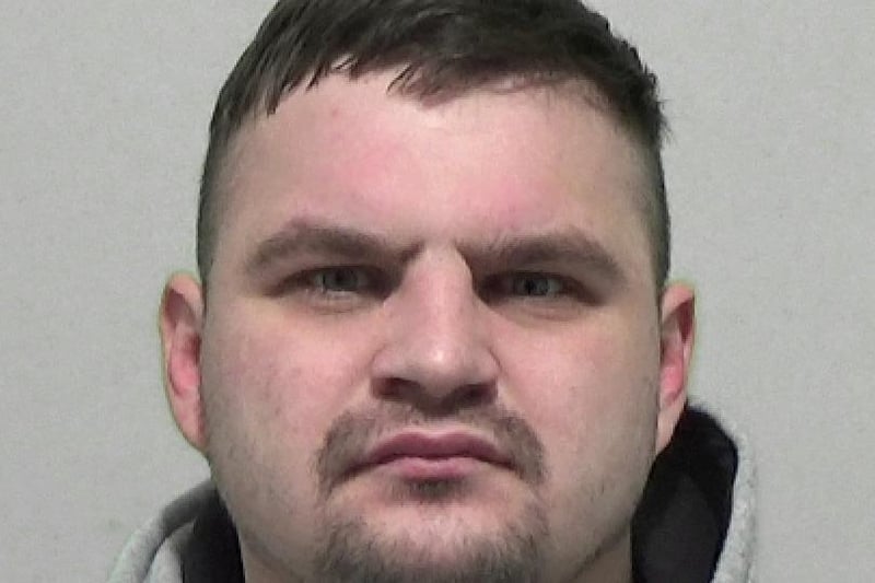 Baird, 29, of no fixed abode, was jailed for a total of six months at Newcastle Magistrates Court for possession of a lock knife, assault and criminal damage