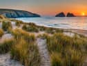 Golden Sunset at Holywell Bay - Paul - stock.adobe.com