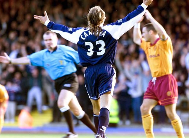 Claudio Caniggia: Argentinian made huge headlines when he pitched up at Dens Park and his home debut in 2000 is forever known as 'Caniggia Day' in the City of Discovery. Scored on his club debut than marked his home bow with an audacious lob in defeat to Motherwell.
