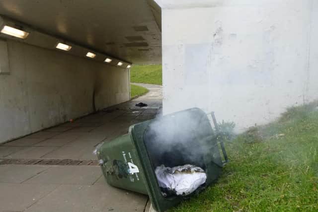 TWFRS attended over 3000 deliberate wheelie bin fires over the last year