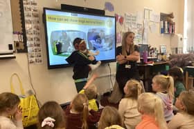 St Aidan's Catholic Primary School enjoys visit from the Dogs Trust