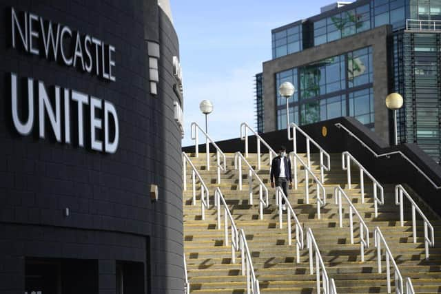 St James's Park, Newcastle. (Photo by Oli SCARFF / AFP) (Photo by OLI SCARFF/AFP via Getty Images)