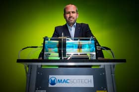 Michael Maughan, founder of MAC SciTech with reactor