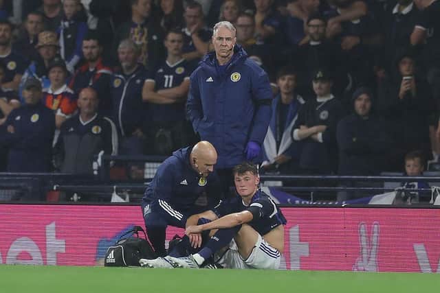Everton defender Nathan Patterson was injured on Scotland duty and has been ruled-out of the clash with Newcastle United next month (Photo by Ian MacNicol/Getty Images)
