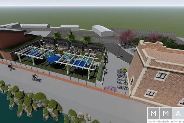 Caption: CGI impressions of how new bar and restaurant development in South Shields could look. Credit: Mario Minchella Architects