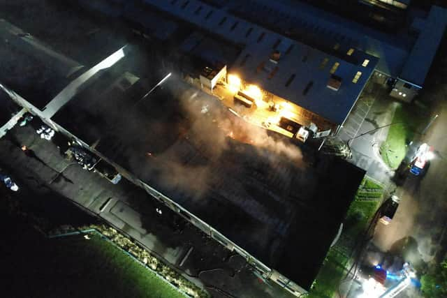 The footage was released by the Tyne and Wear Fire and Rescue Service