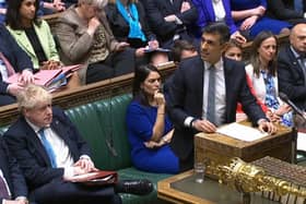 Chancellor of the Exchequer Rishi Sunak delivering his Spring Statement in the House of Commons, London. Picture date: Wednesday March 23, 2022.  PA Photo. Photo credit should read: House of Commons/PA Wire