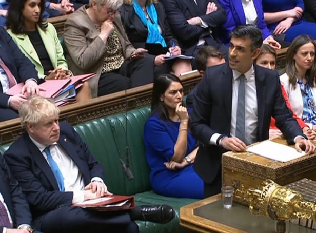 Chancellor of the Exchequer Rishi Sunak delivering his Spring Statement in the House of Commons, London. Picture date: Wednesday March 23, 2022.  PA Photo. Photo credit should read: House of Commons/PA Wire