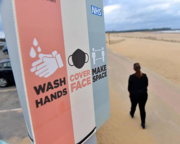 Sandhaven Beach, South Shields, during the covid lockdown.