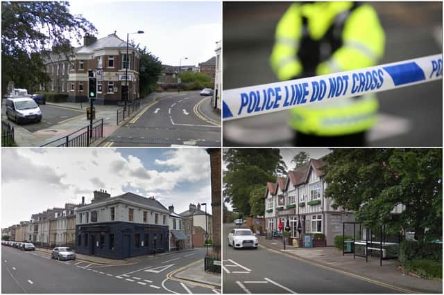 Three Newcastle pubs were targeted in the incidents. Image copyright Google Maps.
