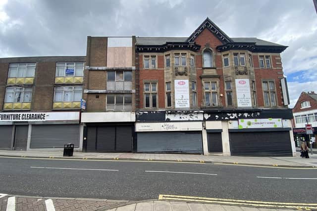Buildings are facing demolition in Fowler Street, South Shields.