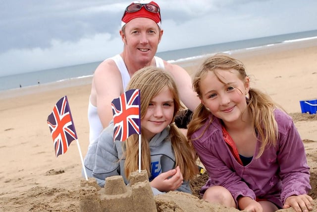 Taking part in a beach fun day in 2008. Remember this?