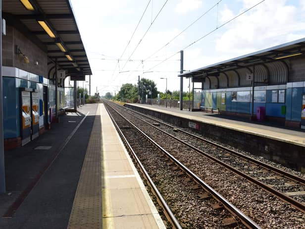 Deserted Metro Station at  East Boldon this morning
