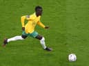 Garang Kuol and Australia have progressed to the Round of 16 at the World Cup (Photo by Stu Forster/Getty Images)