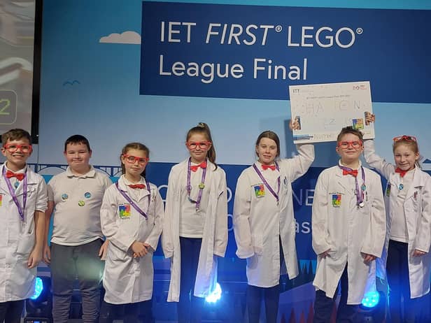 Harton Puzzlers at IET First Lego League Final