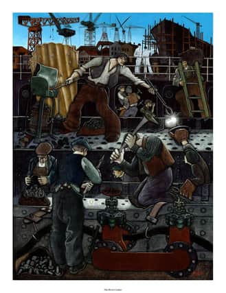 Make a date to visit this fascinating new exhibition at South Shields Museum Image: The Rivet Cooker by Robert Olley
