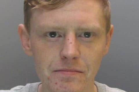 Callum Goodwin has been jailed after spraying concealed urine at a prison officer.