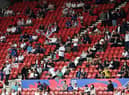 England fans. (Photo by PAUL ELLIS/POOL/AFP via Getty Images)