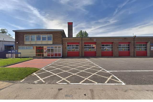 The existing Hebburn fire station