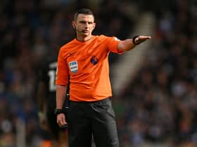 Referee Michael Oliver.