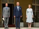 Prince Edward, Earl of Wessex, Prince Philip, Duke of Edinburgh and Sophie, Countess of Wessex attend the Duke of Edinburgh Award's 60th Anniversary Garden Party in 2016. Picture: Dominic Lipinski - WPA Photo/Getty Images.