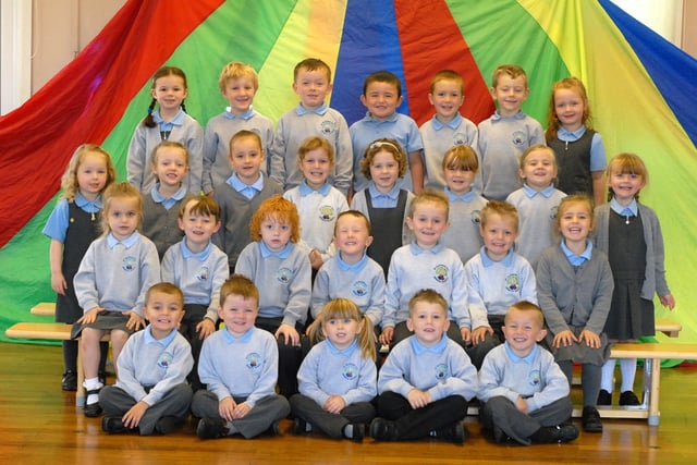 Mrs Scullion and Mrs McDermott's reception class at St Aloysius RC Infants.