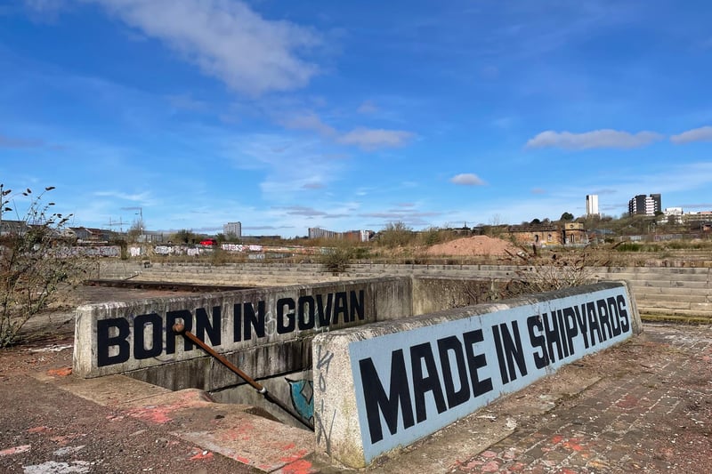 The Govan Graving Docks were built in the middle of the 19th century to allow ships to have their hulls inspected and repaired. They remained in use until 1988 and the three basins and associated building have since fallen into instagrammable ruin, attracting the makers of award-winning war film 1917 to use them as a backdrop.