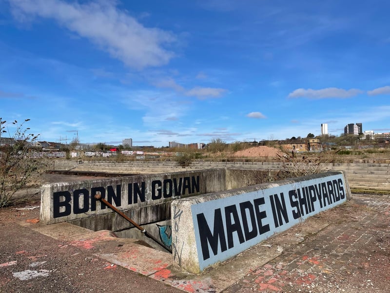 The Govan Graving Docks were built in the middle of the 19th century to allow ships to have their hulls inspected and repaired. They remained in use until 1988 and the three basins and associated building have since fallen into instagrammable ruin, attracting the makers of award-winning war film 1917 to use them as a backdrop.