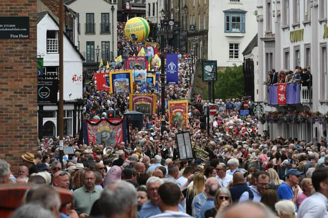 A previous Durham Miners' Gala