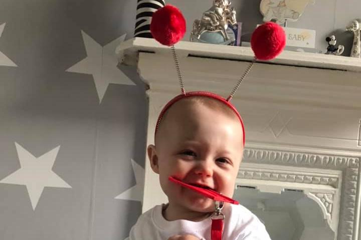 Courtney Jade, said: "Leightyn Peacock 10 month old born in April 2020 8lb 12oz."