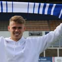Lewis Cass signed for Hartlepool just before the start of the 2020-21 season (photo: Alex Chandy/HUFC)
