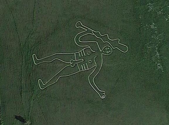 The Cerne Abbas Giant is situated near the village of Cerne Abbas in Dorset, England. The origins and age of the giant figure are quite unclear, though the earliest mention of it dates to the late 17th century.