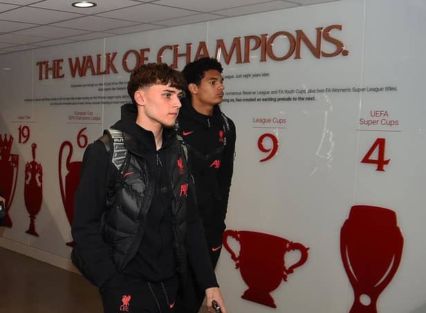 Liverpool's Bobby Clark arrives at Anfield last month ahead of his full debut.