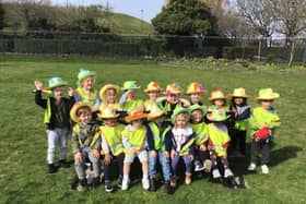Nurserytime South Shields children celebrating spring with an Easter bonnet parade