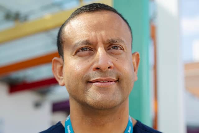 Consultant Cardiologist, Dr Mickey Jachuck, from South Tyneside and Sunderland NHS Foundation Trust is also running the Great North Run. Photo: Ben Hughes.