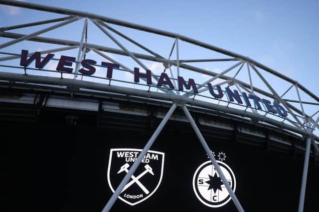 West Ham United's London Stadium home last night.