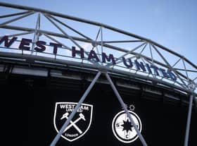 West Ham United's London Stadium home last night.