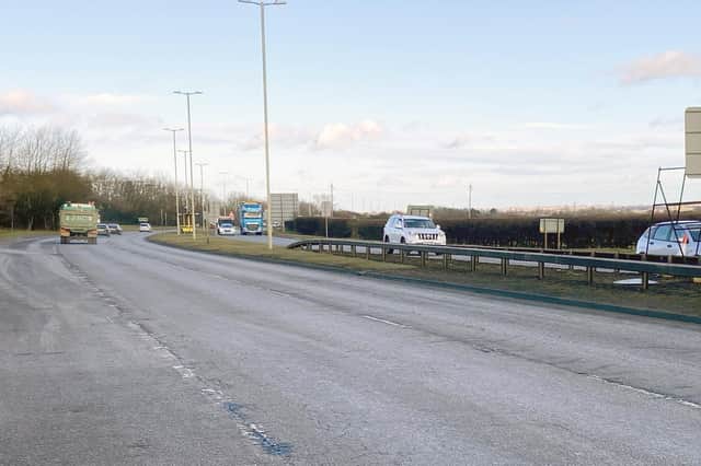 The crash happened on the A194.